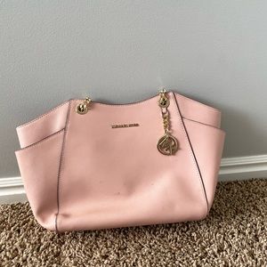 Pink Michael Kors tote bag